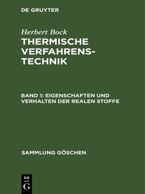 cover image of Eigenschaften und Verhalten der realen Stoffe